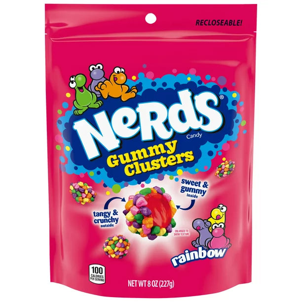 Nerds Rainbow Gummy Clusters Bag 8 Oz