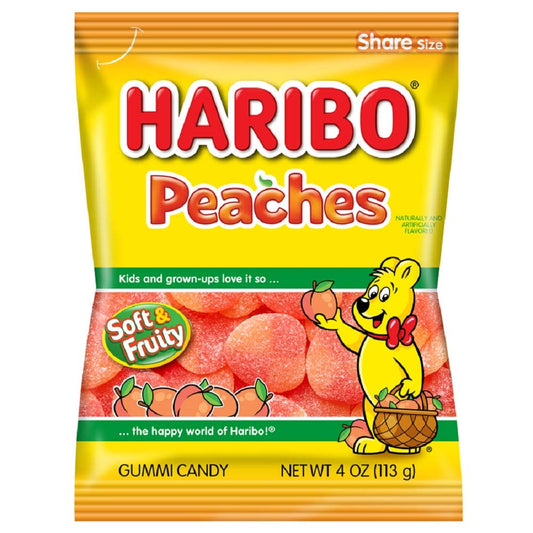 Haribo Peaches 4 oz Bag