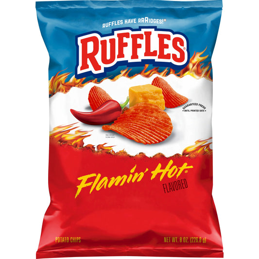 Ruffles Potato Chips Flamin' Hot 8 oz
