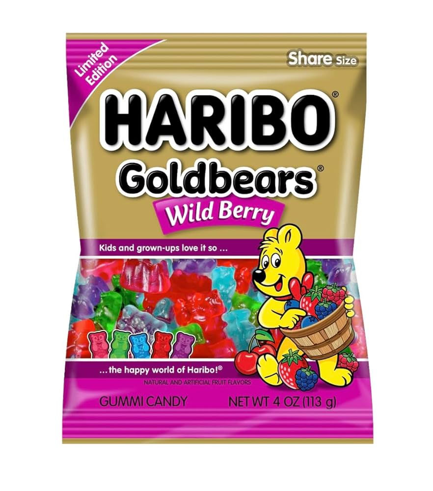 Haribo Gold Bears 4 oz Wild Berry