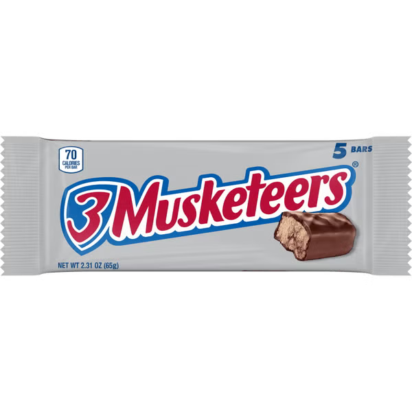 3 musketers mini bars 5 bag