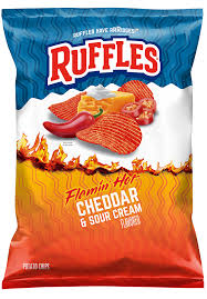 Ruffles Flamin Hot Cheddar & Sour Cream 8 oz