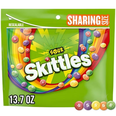 Skittles Sour Chewy Candy 13.7 oz Bag