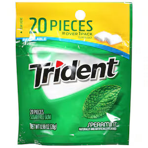 Trident Spearmint bag