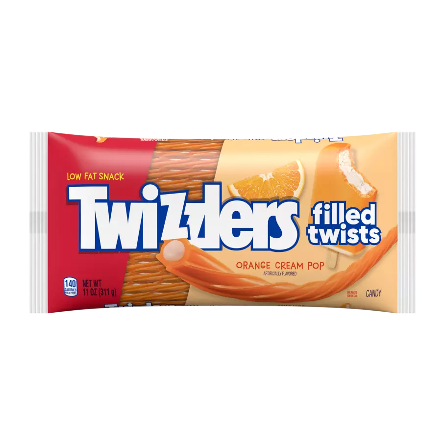 Twizzlers Filled Orange Cream Pop 11 oz